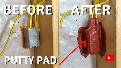 how to install putty pads on electrical box|when are putty pads required.